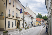 Street In Kamnik City, Slovenia