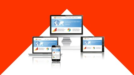 Wall Mural - Responsive Video Design Concept