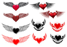 Heart Tattoos With Wings