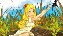 Cartoon Fairy Tale Scene - Illustration For The Children