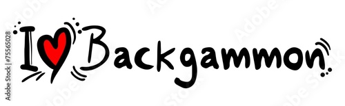 Αφίσα Backgammon love