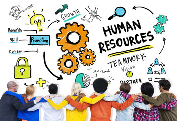 Canvas Print - Human Resources Employment Job Teamwork People Friendship