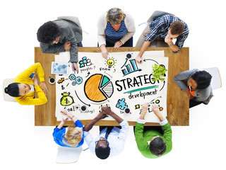Canvas Print - strategy development goal marketing vision planning business