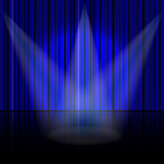 Poster - curtain vector background.