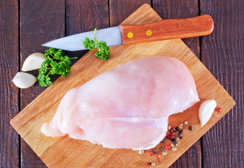 Wall Mural - raw chicken