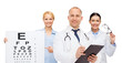 © Syda Productions - group of smiling doctors with eye chart