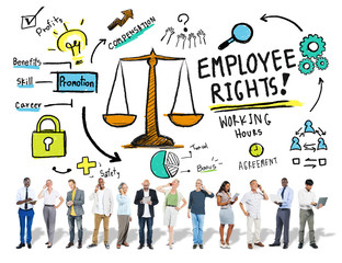 Sticker - Employee Rights Employment Equality Job Business Concept