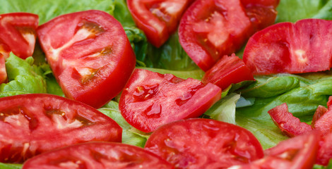 Fresh cut tomatoes