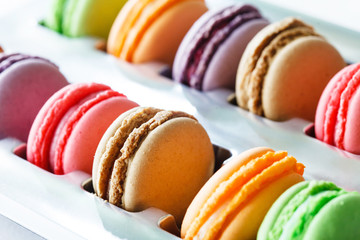 Wall Mural - traditional french colorful macarons