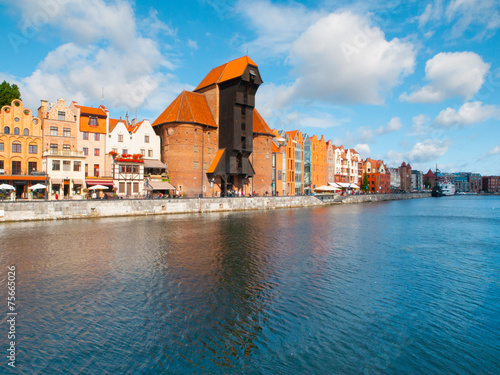 Naklejka na szybę Old town of Gdansk