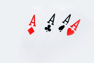 Wall Mural - Four Aces Poker Theme