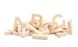 © exopixel - Pile of wooden block letters isolated
