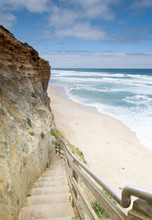 Cliff Go Down To The Beach Melboune Victoria Austalia