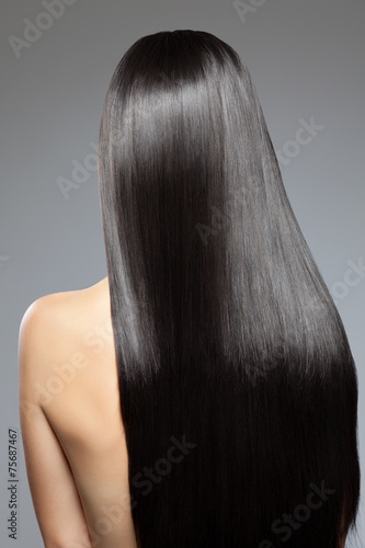 Woman With Long Straight Shiny Hair Buy This Stock Photo And