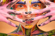 © Dmytro Sandratskyi - crazy color face art women portrait