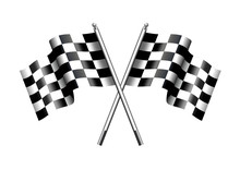 Chequered Checkered Flag Motor Racing