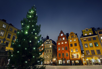 Wall Mural - Stortorget at Chritmas time