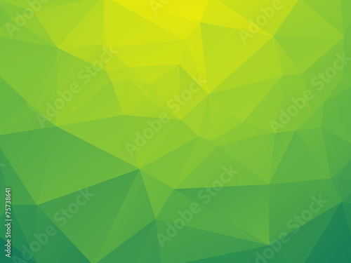 Dekoracja na wymiar  abstrakcyjne-trojkatne-zolte-zielone-tlo-bio