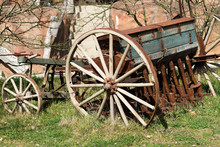 Old Seeder. Agricultural Machinery