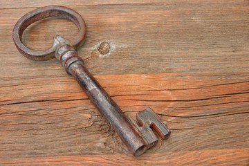 Old Rusty Iron Key