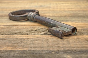 Old Rusty Iron Key