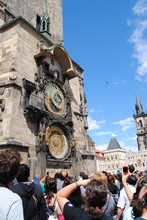 Astronomical Clock In Prague's Central Square