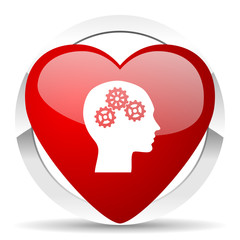 Aufkleber - head valentine icon human head sign