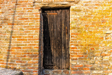 Poster - door in medieval  Fortress