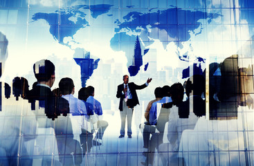 Wall Mural - Business People Global Seminar Conference Meeting Concept