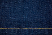 Raw Denim Dark Wash Indigo Blue Jeans Texture Background