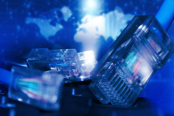 Network connection concept, global technology .