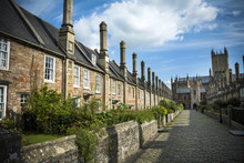 Vicars Close And Wells Cathedral
