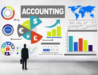 Wall Mural - Accounting Analysis Banking Business Economy Financial Concept