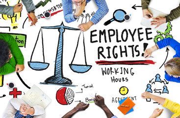 Sticker - Employee Rights Employment Equality Job People Meeting Concept