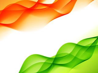 indian flag design made in wave style