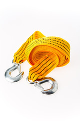 towing rope on white background.