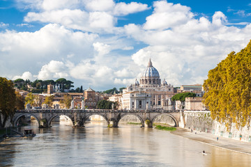 Wall Mural - St. Peter’s Basilica in Rome, Italy