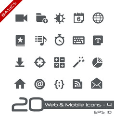 Wall Mural - web & mobile icons-4 -- basics