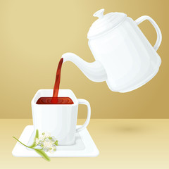 Poster - Tea Cup And Pot