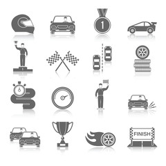 Poster - Auto Sport Icons Set