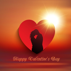 Wall Mural - Valentine's Day couple background