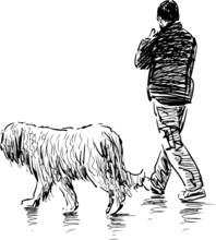 Man With A Dog