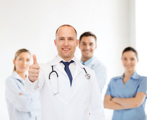 Sticker - smiling male doctor with stethoscope