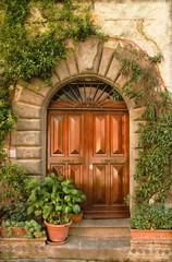 Canvas Print - Renaissance front door - Vintage