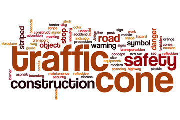 Traffic cone word cloud