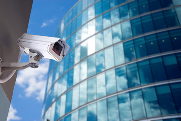 Security CCTV camera in office building