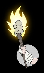 Sticker - Torch vector