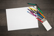 © tomalv - White blank paper with crayons