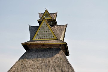 Wall Mural - Traditional house on Riau, Sumatra, Indonesia