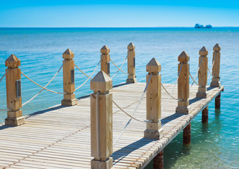 Wall Mural - Jetty into the Blue